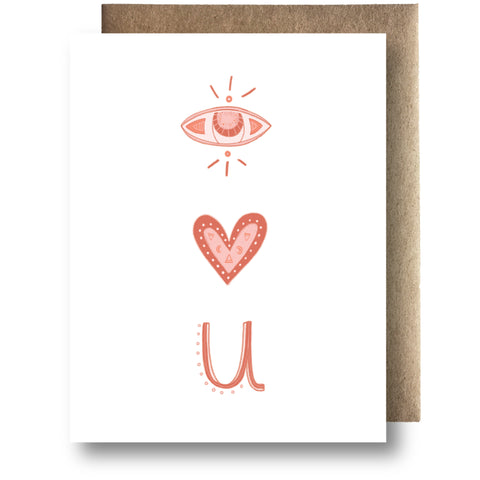 Eye Love You - Love Card