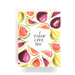 Figin Love You Greeting - Love Card