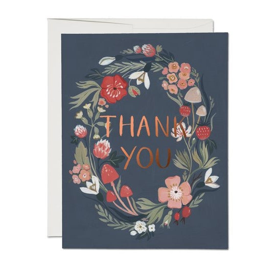 Forest Blue - Thank You Card