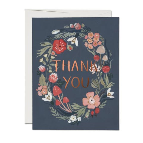 Forest Blue - Thank You Card