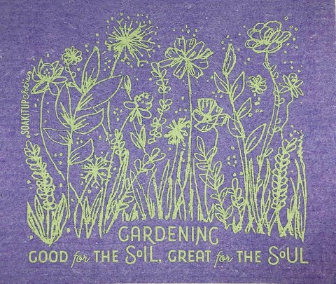 Gardening Good for Soil, Great for Soul - Swedish Dishcloth