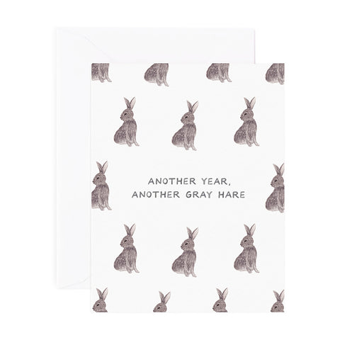 Gray Hares - Birthday Card