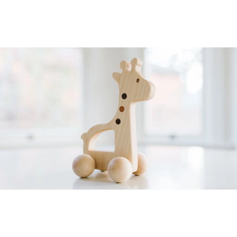 Giraffe - Wooden Push Toy