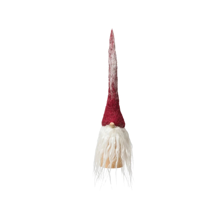 Red Wool Felt Gnome
