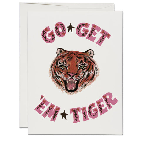 Go Get 'Em Tiger - Encouragement Card