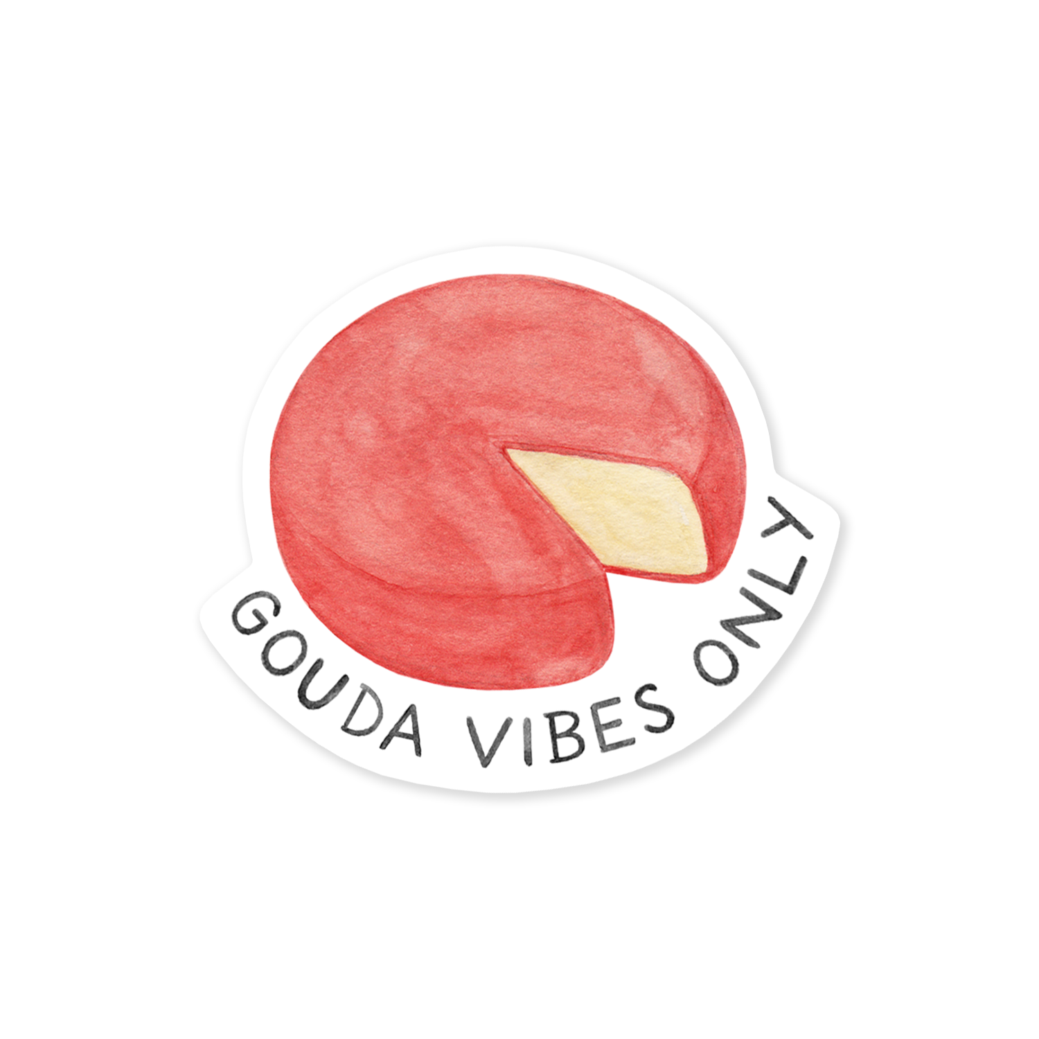 Gouda Vibes Only - Sticker