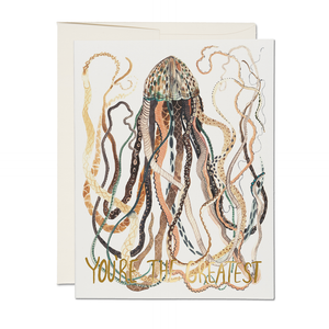 Greatest Octopus - Love Card