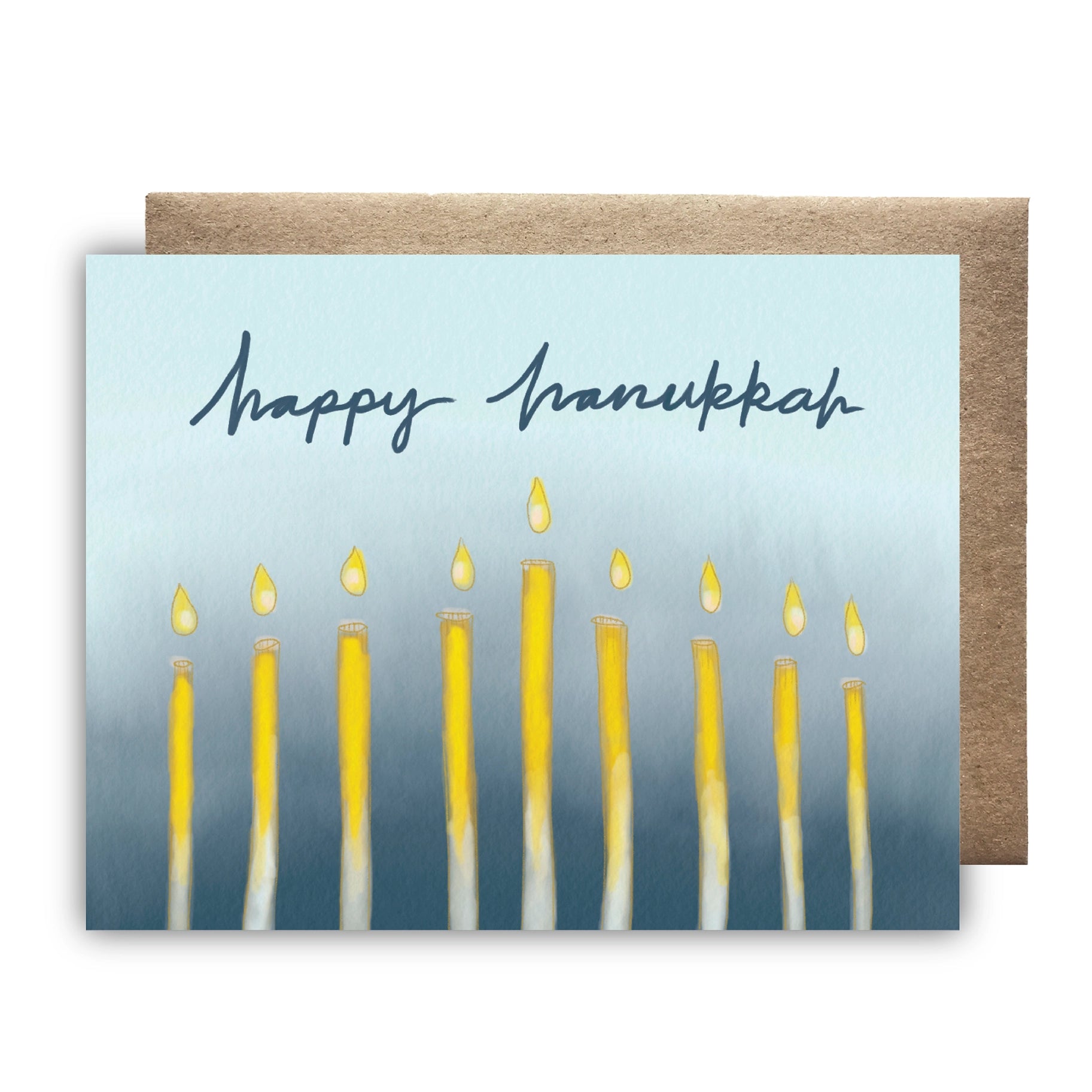 Happy Hanukkah Candles Card