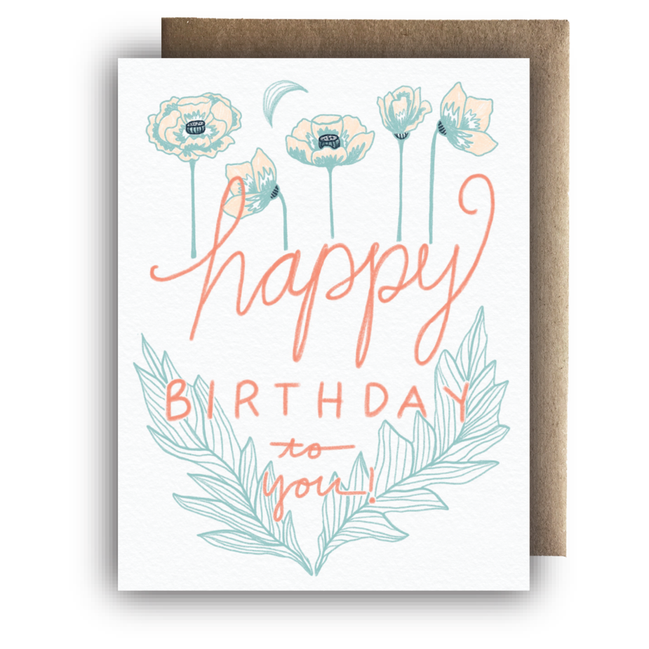 Happy Birthday Poppy - Birthday Card