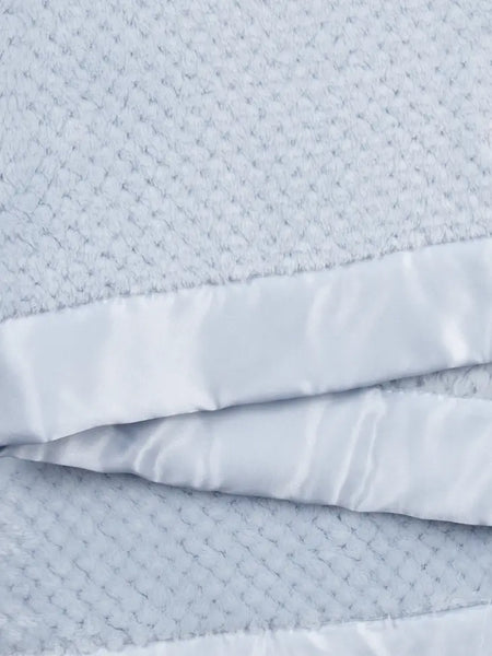 Honeycomb Baby Blanket - Blue