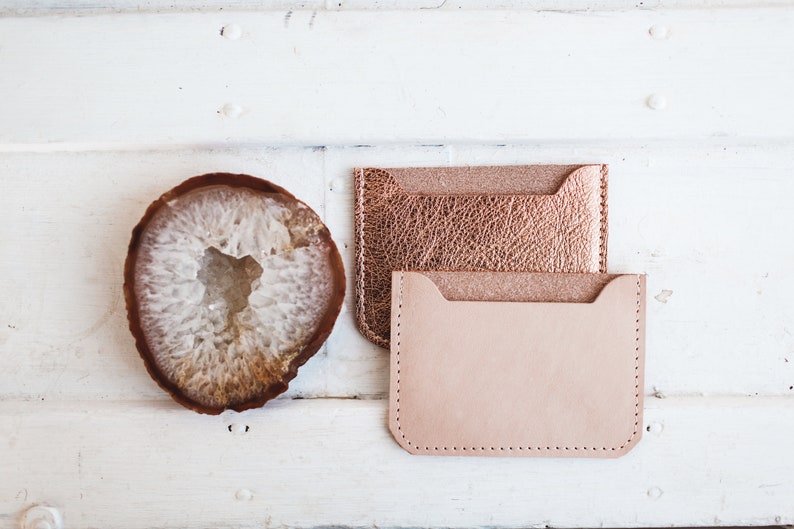 Natural - Leather Card Case