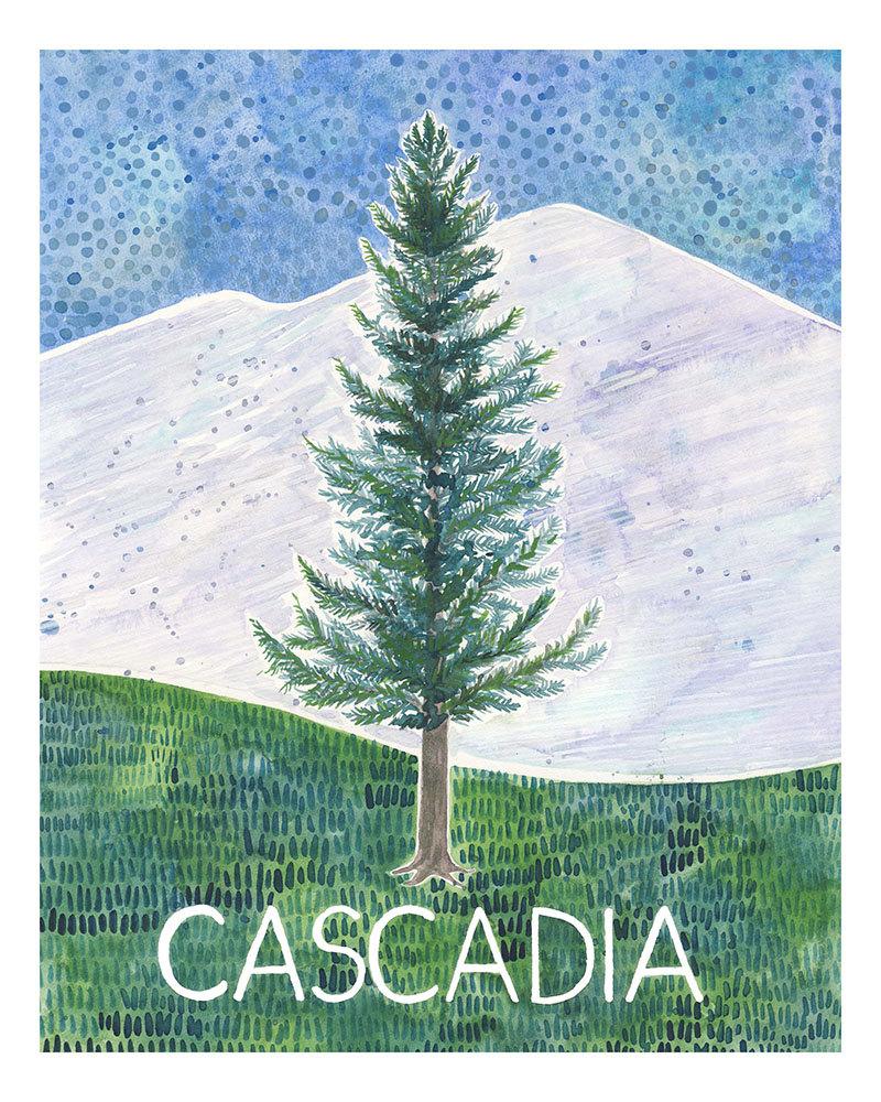 Cascadia - 8x10 Art Print