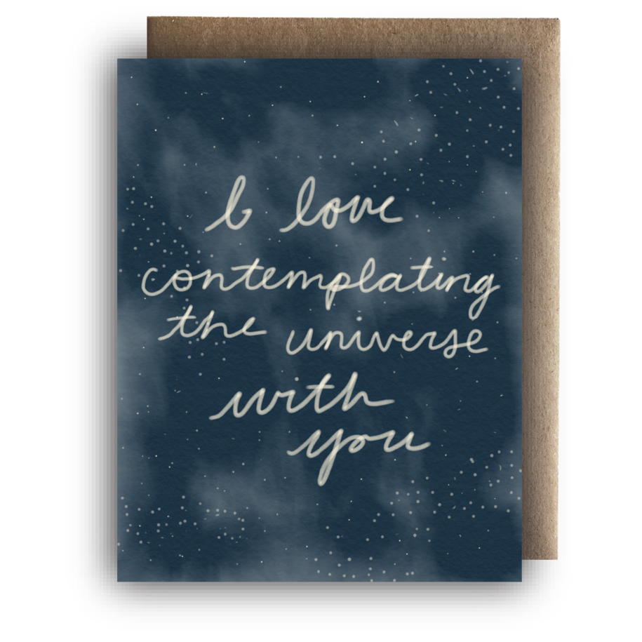 Contemplating the Universe - Love Card