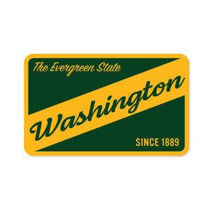 Washington K Style Badge - Sticker