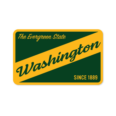 Washington K Style Badge - Sticker