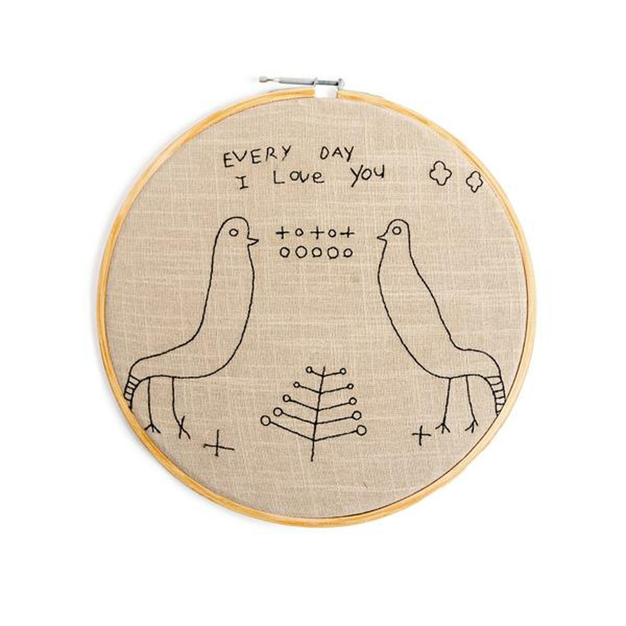 Love Birds - Embroidery Hoop