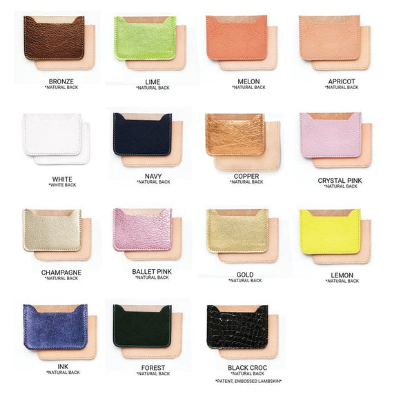 Champagne - Leather Card Case