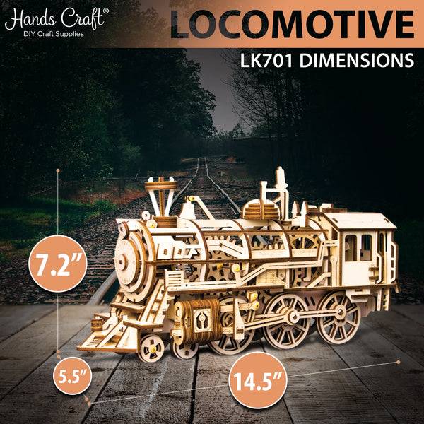 3D Wooden Puzzles - Locomotive