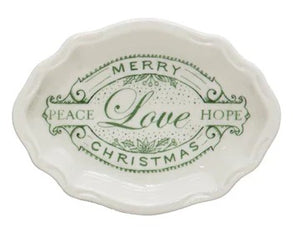 Peace Love Hope - Stoneware Dish