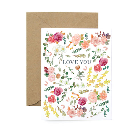 Love You Roses - Love Card