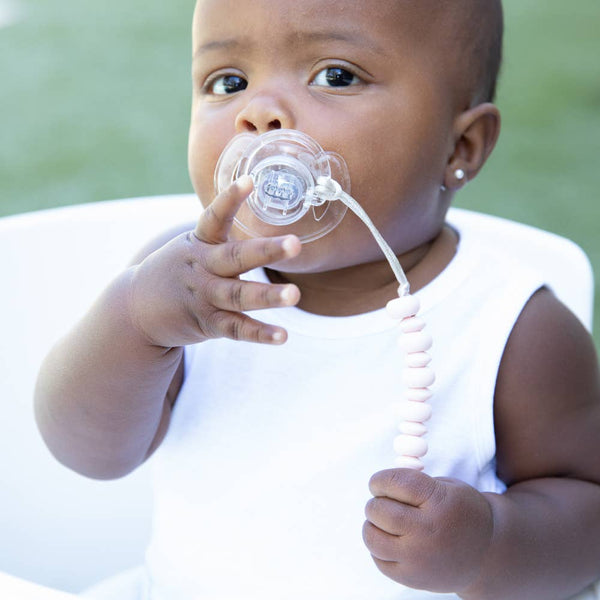 Light Pink Pacifier Clip