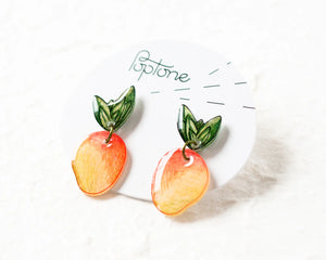 Tropical Mango - Statement Earrings