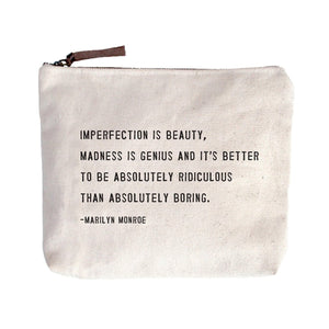 Marilyn Monroe - Canvas Zipper Bag