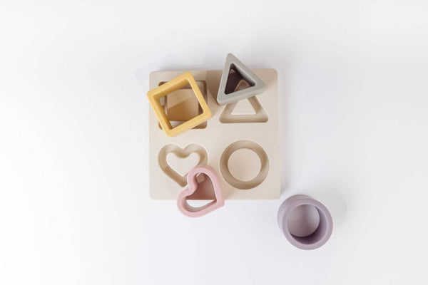 Shape Puzzle Teether - Mauve