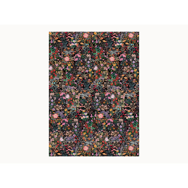 Meadow Black Roll - Wrapping Paper