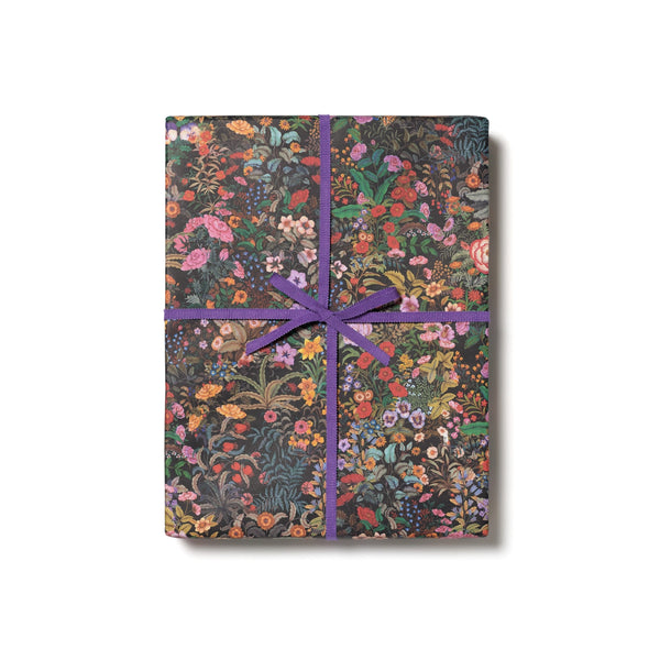 Meadow Black Roll - Wrapping Paper