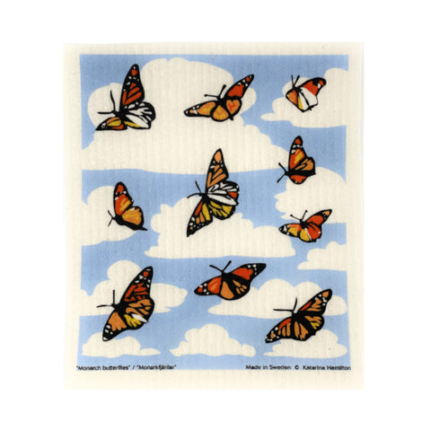 Monarch Butterfly - Swedish Dishcloth