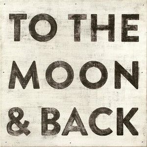 To The Moon and Back - 12x12 Art Print