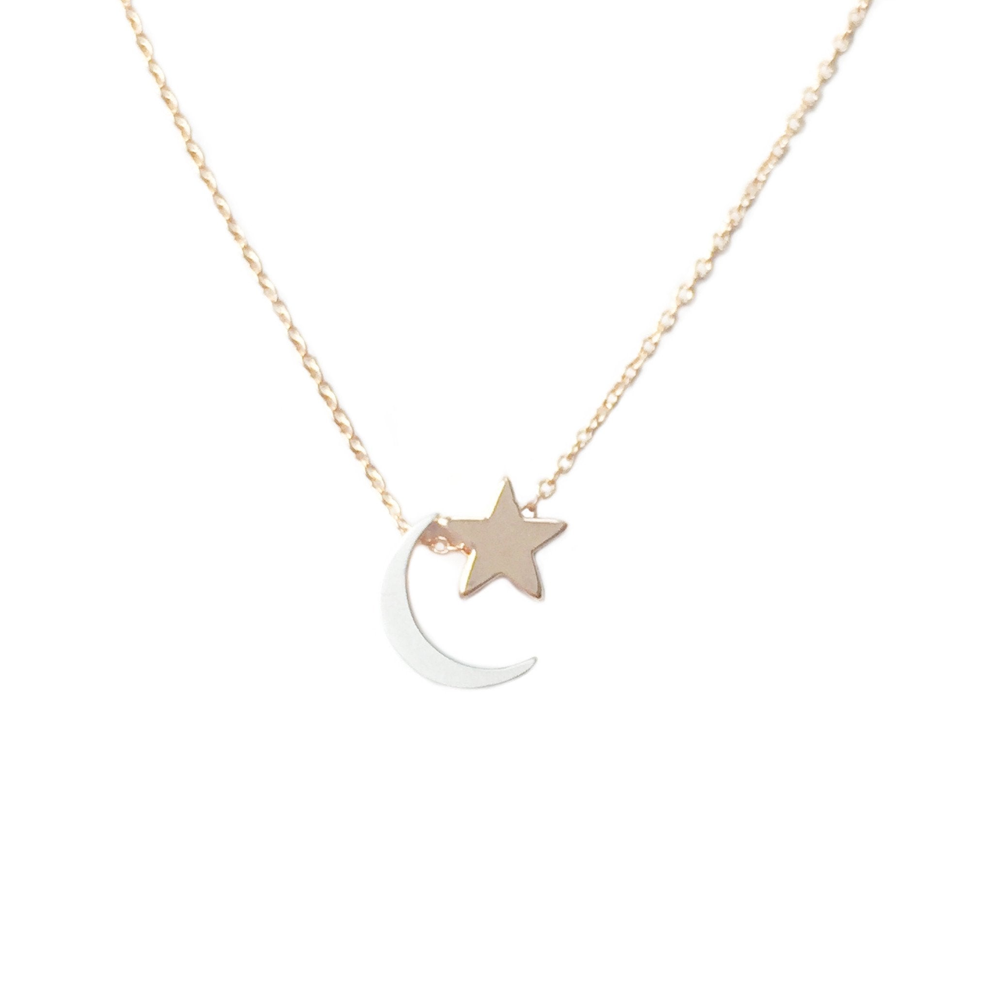 Moon & Star Necklace