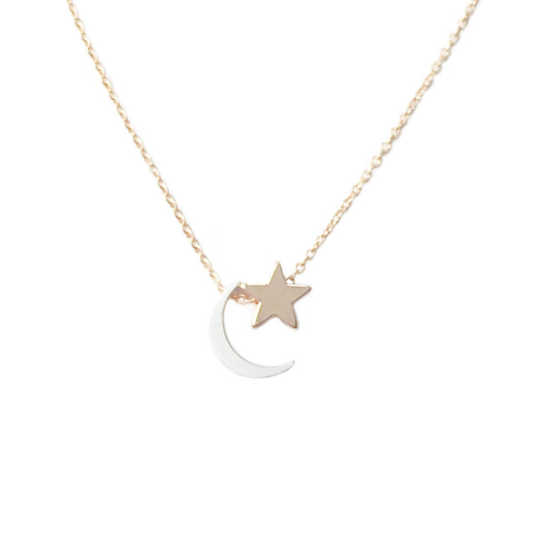 Moon & Star Necklace