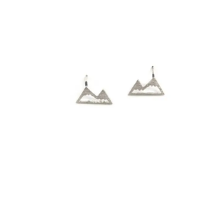Silver Mountain Stud Earrings - Silver