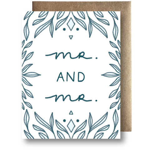 Mr. & Mr. - Wedding Card