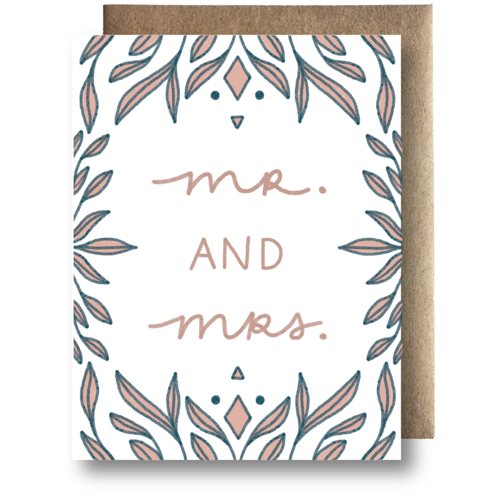 Mr. & Mrs. - Wedding Card