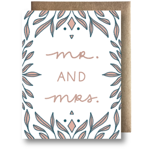 Mr. & Mrs. - Wedding Card