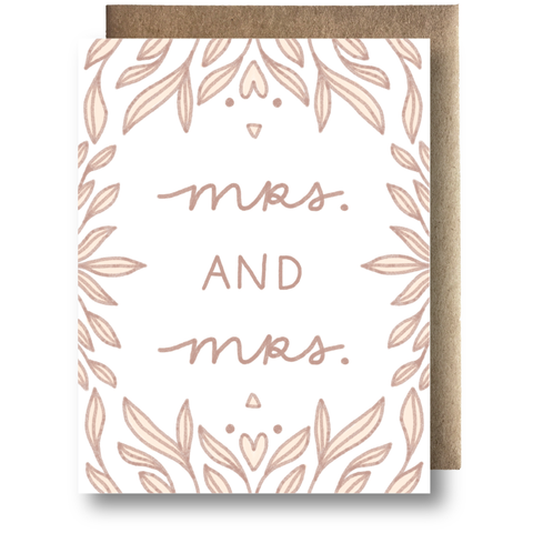 Mrs. & Mrs. - Wedding Card