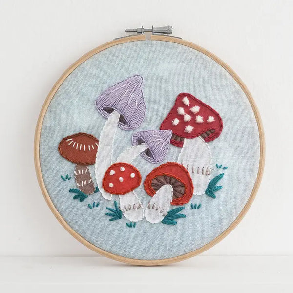 Mushrooms - Premium Embroidery Kit