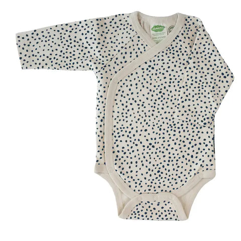 Kimono Onesie - Navy Pebble