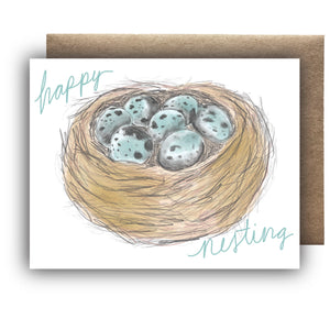 Happy Nesting - Baby Card