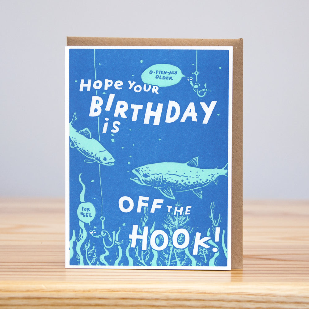 Off The Hook - Birthday Card