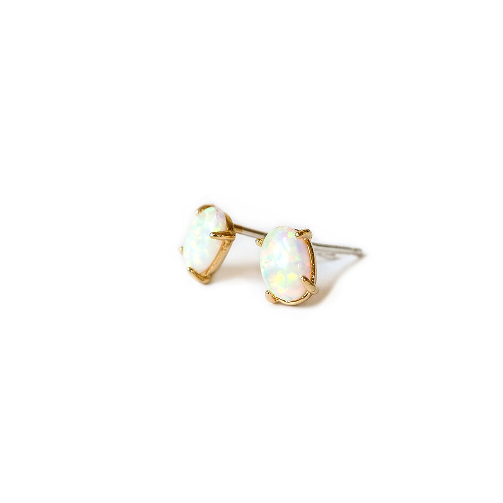 Opal Stud Earrings