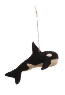 Orca - Wool Felt Sea Life Ornament
