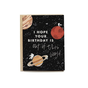 Outer Space - Birthday Card