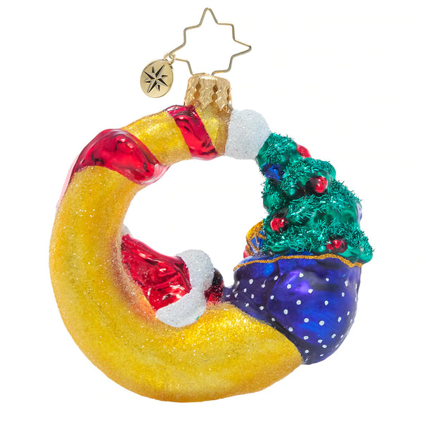 Over The Moon For Christmas - Gem Ornament