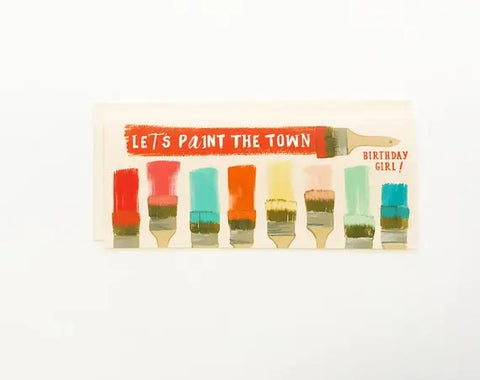 Let's Paint The Town - Birthday Card
