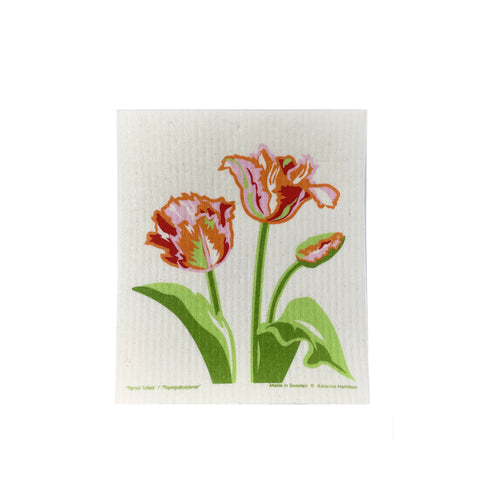 Parrot Tulip - Swedish Dishcloth