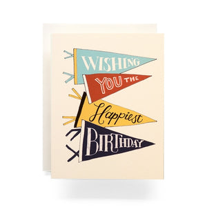 Pennant Birthday - Greeting Card